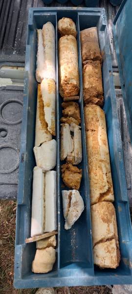 Caisse de carotte diamtre HQ - camapgne de carottage à Lyon 